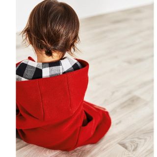 ザラキッズ(ZARA KIDS)の値下げ ザラベイビー  チェック柄 レッド コート(コート)