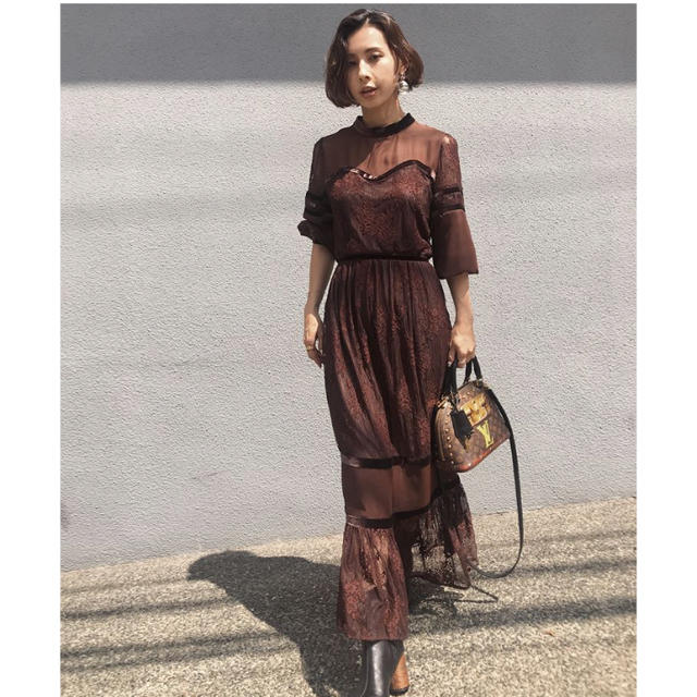 Ameri VINTAGE - SHEER LACE DRESSの通販 by yu738|アメリ Ameri VINTAGE - SHEER LACE DRESSの通販 by yu738|アメリ