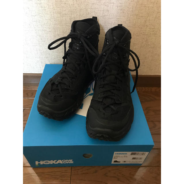 美品 HOKA ONE ONE TOR ULTRA HI WP 黒 26.0cm