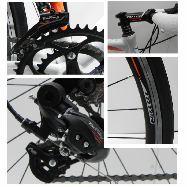 SHIMANO(シマノ)のTOTEMロードバイク15B408デュアルコントロールレバー軽量アルミ500黒 スポーツ/アウトドアの自転車(自転車本体)の商品写真