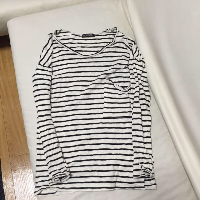 ボーダーポケットL/S レディースのトップス(Tシャツ(長袖/七分))の商品写真