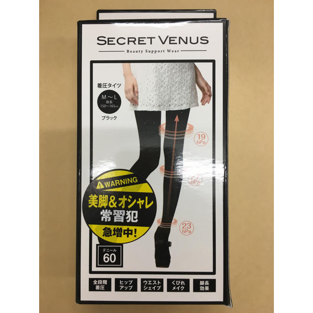 SECRET VENUS タイツ ブラック M-L レディースのレッグウェア(タイツ/ストッキング)の商品写真