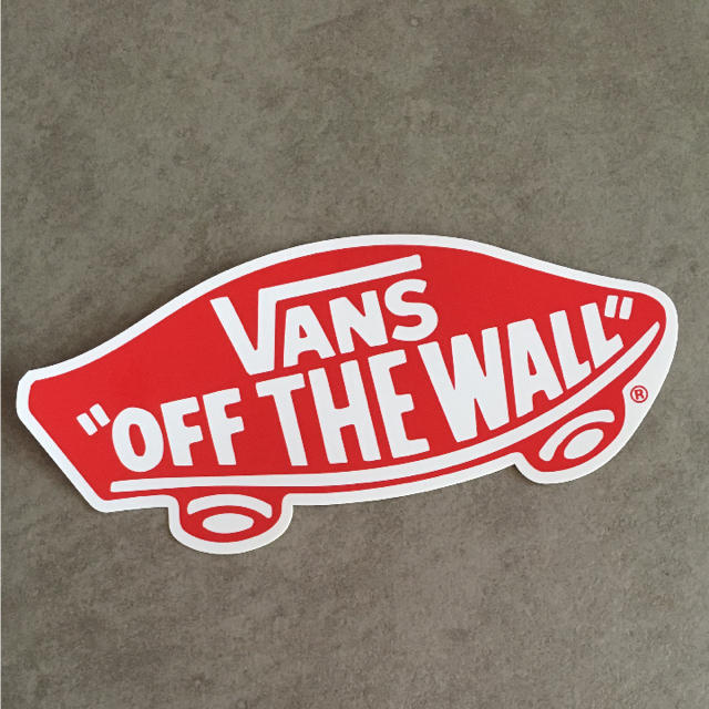 VANS(ヴァンズ)のVANS ステッカー レッド ハンドメイドの文具/ステーショナリー(しおり/ステッカー)の商品写真