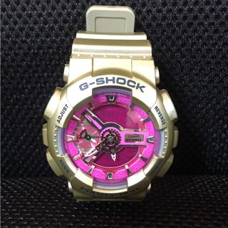 ジーショック(G-SHOCK)の！値下げ！G-SHOCK エスシリーズ ゴールド ピンク(腕時計(アナログ))