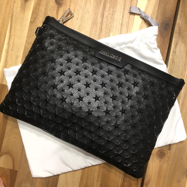 Jimmy Choo 新品 ジミーチュウ クラッチバッグ 黒 ブランド エンボス スター バッグ 人気の通販 By Jack In ジミーチュウならラクマ