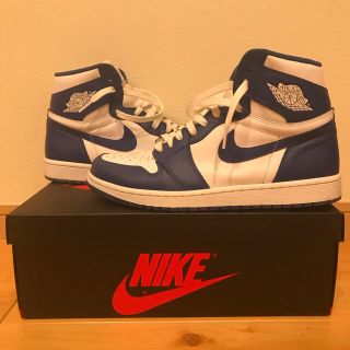 ナイキ(NIKE)のNIKE AIRJORDAN1 RETRO HIGH OG STORM BLUE(スニーカー)