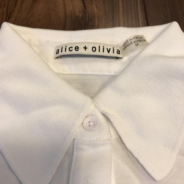 Alice+Olivia - alice and olivia ポロシャツ ショート丈 ホワイトの