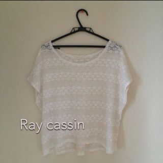 レイカズン(RayCassin)の新品♡レース鍵編みニットトップス(ニット/セーター)