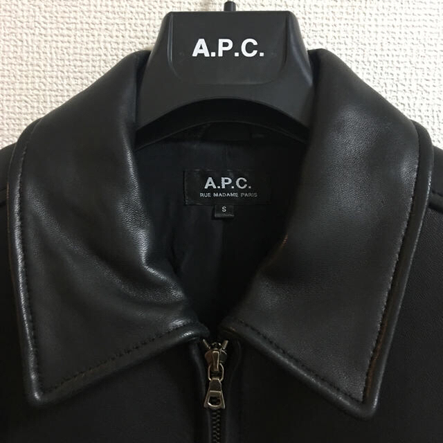 A.P.C - 今日迄!定価10万レア5lack着用 a.p.cレザージャケット A.P.C - 今日迄!定価10万レア5lack着用 a.p.cレザージャケット