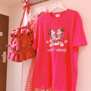 メリージェニー(merry jenny)のmerry jenny ミッキーミニーTシャツ(Tシャツ(半袖/袖なし))