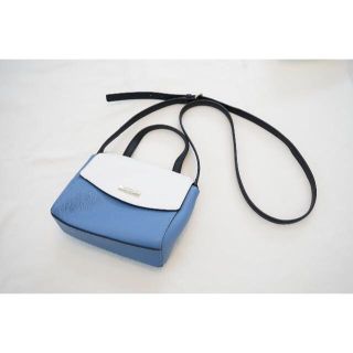 ケイトスペードニューヨーク(kate spade new york)のケイトスペード ブルー×ホワイト ショルダーバック mini alisanne(ショルダーバッグ)