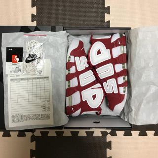 シュプリーム(Supreme)の26.0 SUPREME/NIKE AIR MORE UPTEMPO シュプテン(スニーカー)