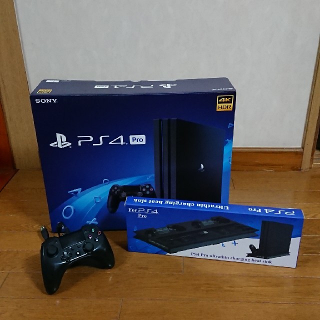 PlayStation4 - PS4 Pro スタンド、コントローラー付