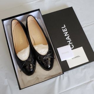 シャネル(CHANEL)の専用です。美品CHANEL☆黒フラットシューズ(バレエシューズ)