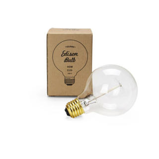 エジソン　電球　	Edison Bulb & Brown Cord(蛍光灯/電球)