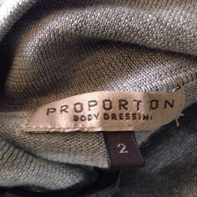 PROPORTION BODY DRESSING(プロポーションボディドレッシング)のグレー色タートルネックニット☆値下げ！ レディースのトップス(ニット/セーター)の商品写真