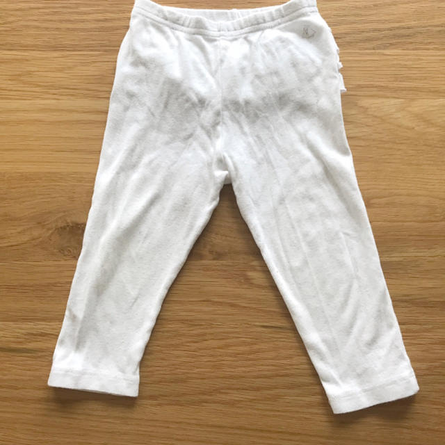 PETIT BATEAU(プチバトー)のプチバトー ドット柄バックフリルレギンス 18months キッズ/ベビー/マタニティのベビー服(~85cm)(パンツ)の商品写真