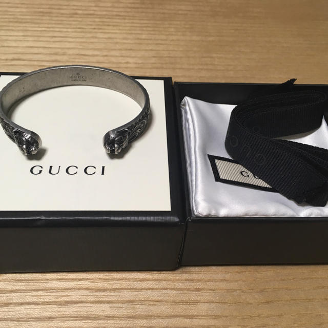 Gucci - GUCCI キャットヘッドシルバーブレスレット