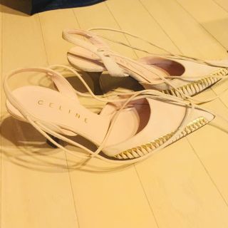 セリーヌ(celine)の【セリーヌ】編み上げサンダル ミュール  スエード(サンダル)