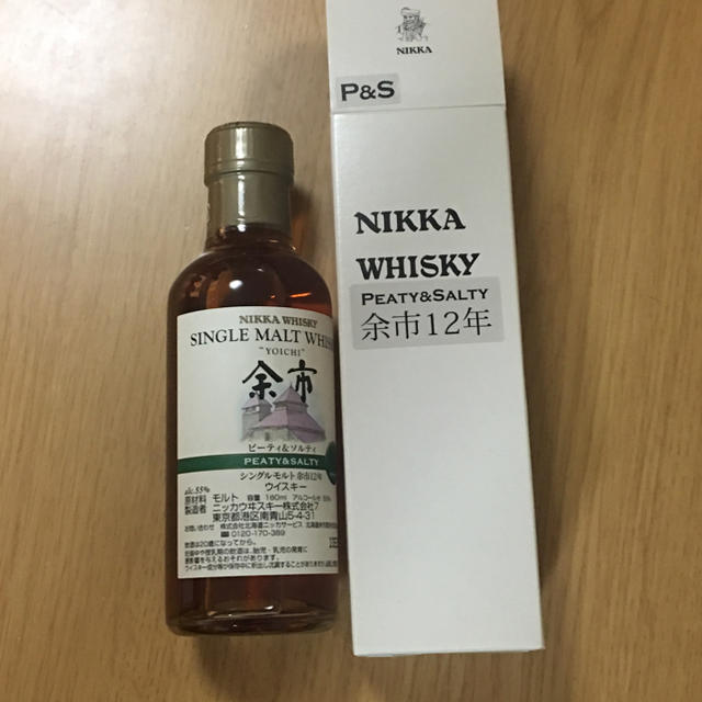 余市 12年 ピーティ&ソルティ 180ml nikka whisky