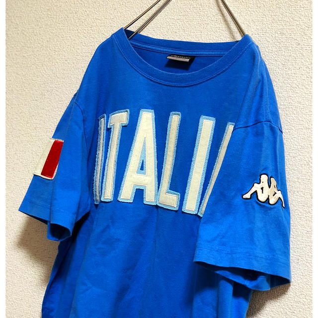 Kappa(カッパ)のKAPPA カッパ Tシャツ 袖ロゴ入り ITALIA  RB10様専用 メンズのトップス(Tシャツ/カットソー(半袖/袖なし))の商品写真