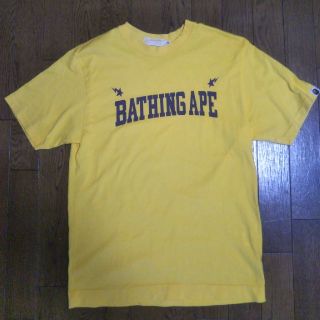 アベイシングエイプ(A BATHING APE)の美品※A BATHING APE アベイシングエイプ　ロゴTシャツ(Tシャツ/カットソー(半袖/袖なし))