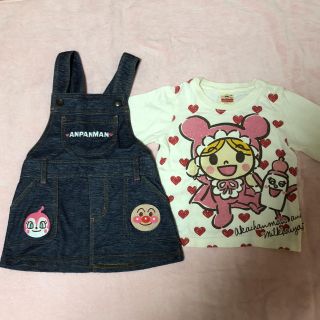 アンパンマン(アンパンマン)のみきてぃさま専用★アンパンマン ジャンスカ&ロンTセット 80サイズ(その他)