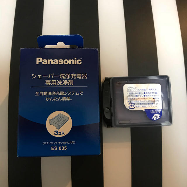 Panasonic(パナソニック)のPanasonic シェーバー洗浄充電器専用洗浄剤 ES035 ★新品・未使用★ スマホ/家電/カメラの美容/健康(メンズシェーバー)の商品写真