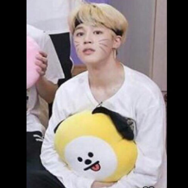 BT21 CHIMMY フェイスクッション 30cm BTS 防弾少年団 ジミンの BT21 CHIMMY フェイスクッション 30cm BTS 防弾少年団 ジミンの