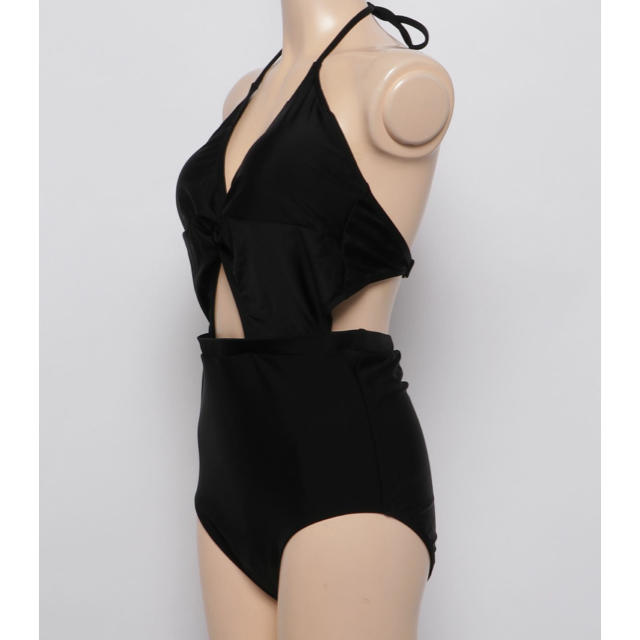 ホルターネック ワンピース 水着 ブラック 韓国 レディースの水着/浴衣(水着)の商品写真