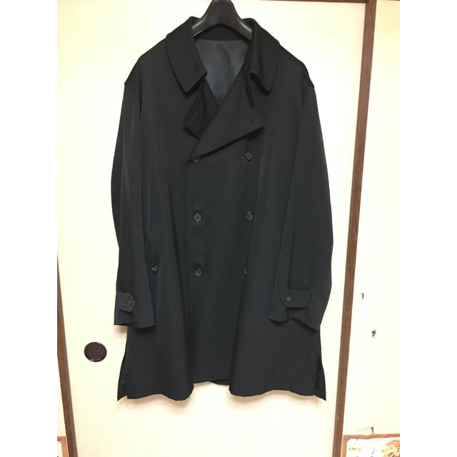 Yohji Yamamoto(ヨウジヤマモト)のワイズフォーメン ウールギャバ トレンチコート メンズのジャケット/アウター(トレンチコート)の商品写真