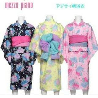 メゾピアノ(mezzo piano)のパンダさま専用⭐新品未使用⭐メゾピアノ浴衣　130(甚平/浴衣)