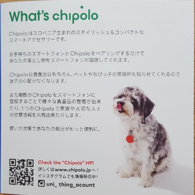 【紛失防止タグ】Chipolo  スマホ/家電/カメラのスマホ/家電/カメラ その他(その他)の商品写真