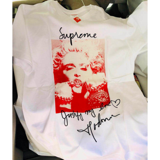 【セール 登場から人気沸騰】 Supreme S White  Tee Madonna Supreme - Tシャツ/カットソー(半袖/袖なし)