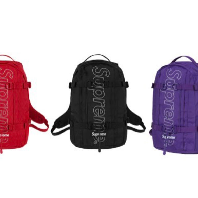 supreme 18aw backpack バックパック ブラック