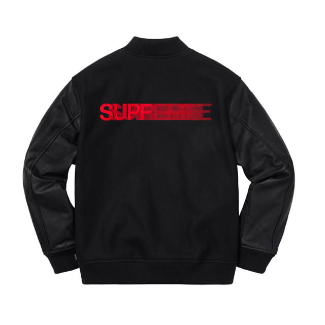 Supreme - Supreme Motion Logo Vesity Jacket L 黒