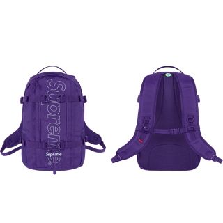 シュプリーム(Supreme)のsupreme backpack パープル(バッグパック/リュック)