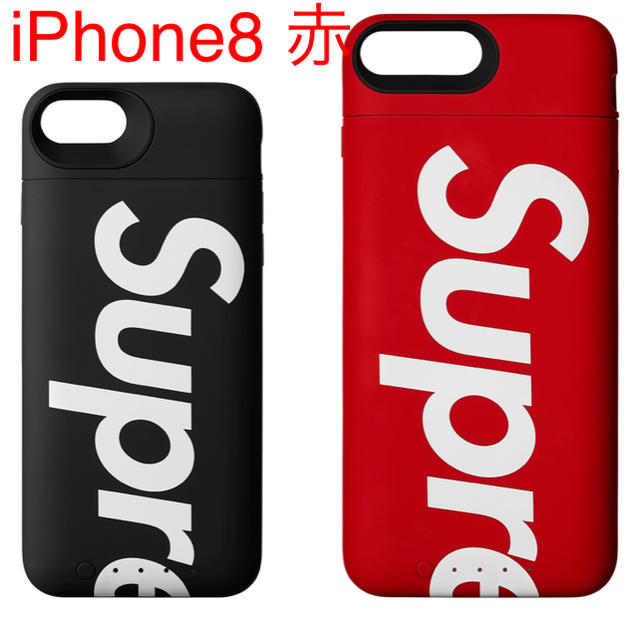 iPhone8 赤 18aw ケース 携帯 supremeスマホ/家電/カメラ