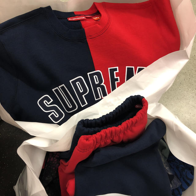 Supreme - セットアップ split Crewneck Sweatshirt pants