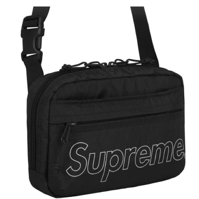 supreme 18aw  shoulder bag 黒 ブラックメンズ