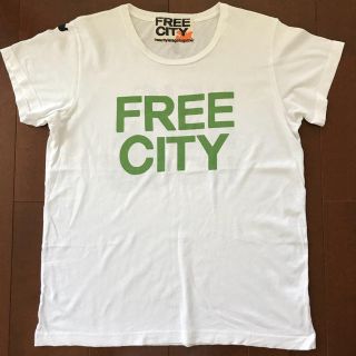 ハリウッドランチマーケット(HOLLYWOOD RANCH MARKET)のFREEシャツ FREE CITY ロゴプリント Tシャツ サイズL キムタク(Tシャツ(半袖/袖なし))