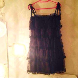 ジルスチュアート(JILLSTUART)の♢JILL STUART ワンピース♢黒(ひざ丈ワンピース)