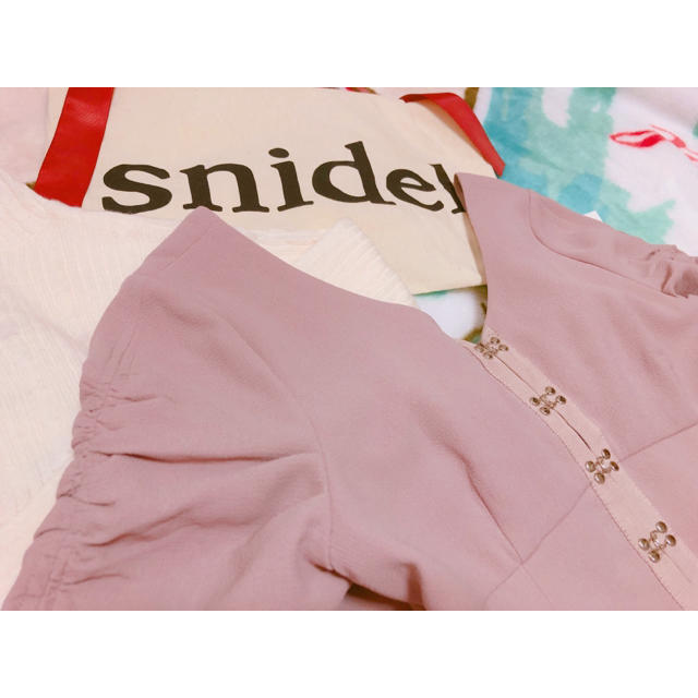 SNIDEL(スナイデル)のフロントホックワンピース レディースのワンピース(ミニワンピース)の商品写真