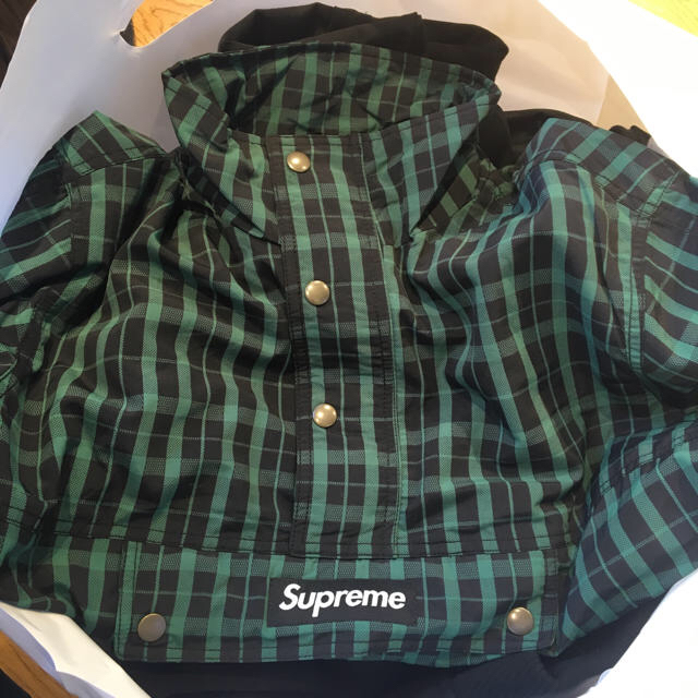 supreme Nylon Plaid Pullover S