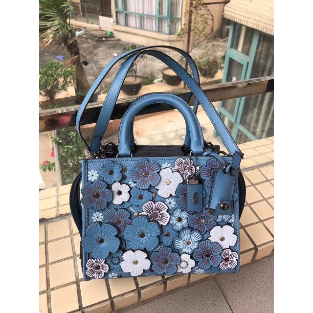 【専用】コーチ　coach ハンドバッグ　ショルダーバッグ　2way 花柄　レザ