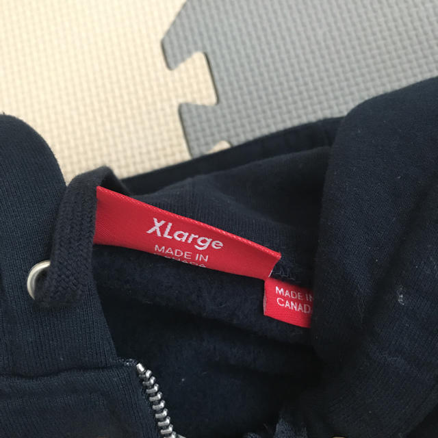 supreme felt hood logo zip up sweat XL