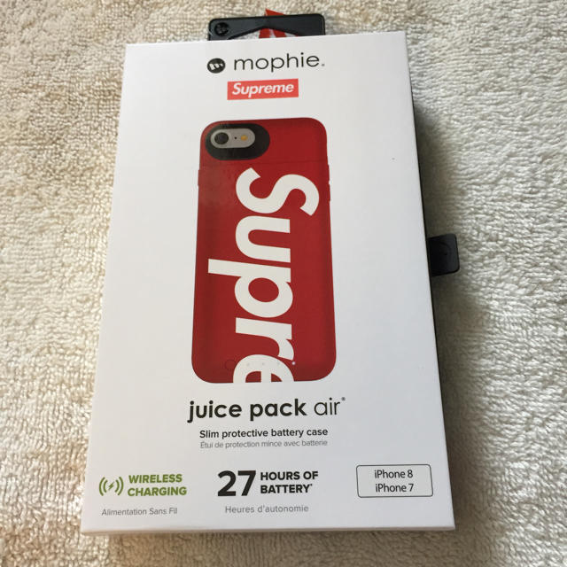 スマホ/家電/カメラ赤 Supreme/mophie iPhone 8 Juice Pack Air