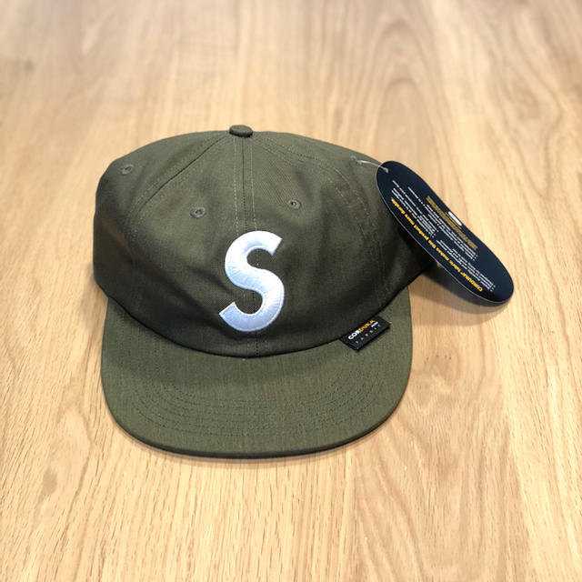 supreme Cordura S Logo 6- Panel オリーブ 新品