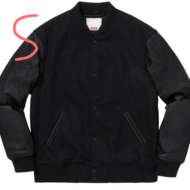 稀少S supreme Motion Logo Varsity Jacket