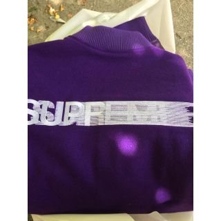 シュプリーム(Supreme)のsupreme motion logo 紫 Mサイズ(スタジャン)